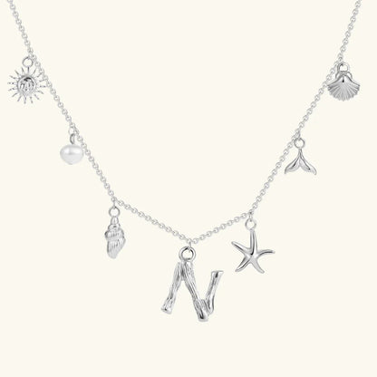 [Royal&Vicky]Avaria Ocean Initial Necklace