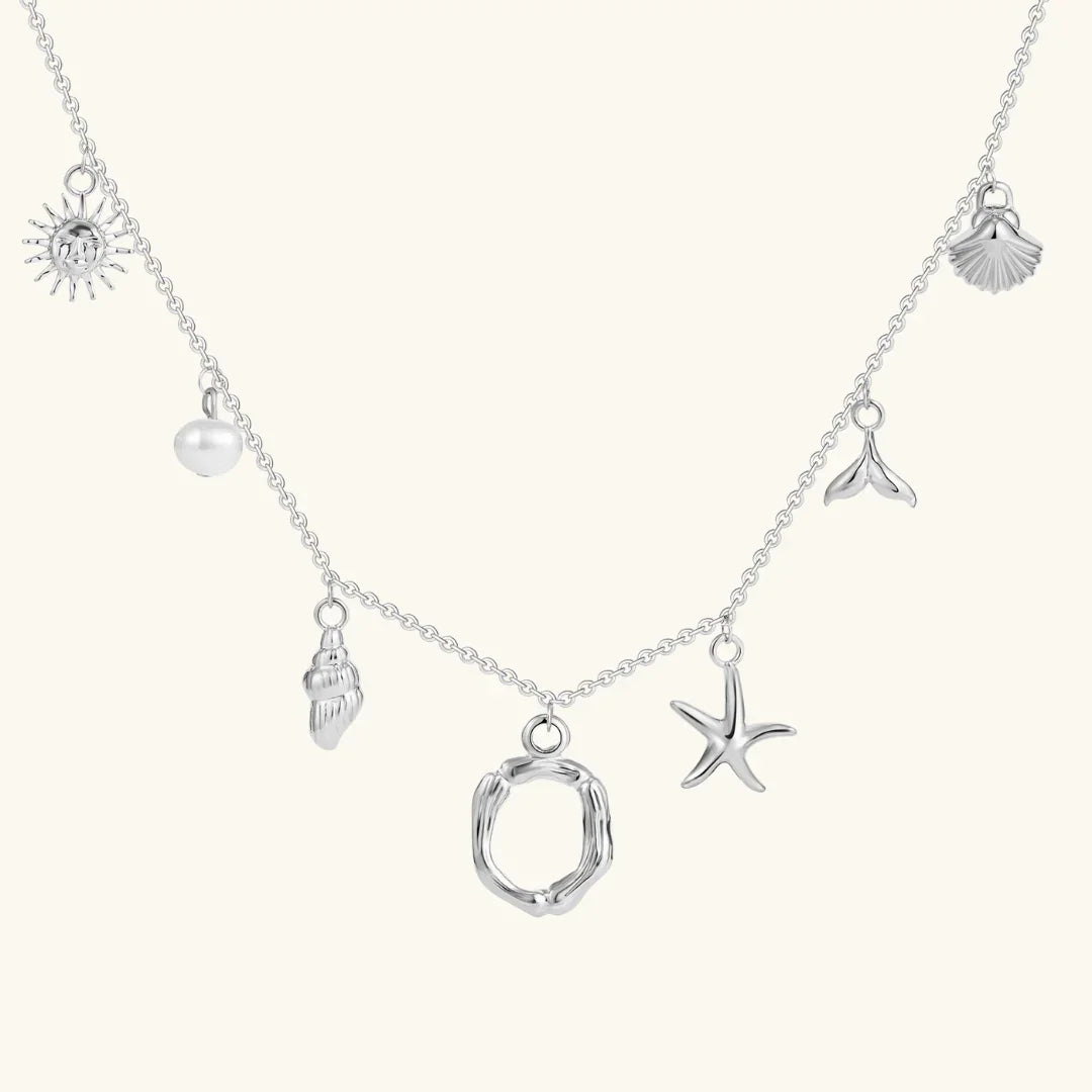 [Royal&Vicky]Avaria Ocean Initial Necklace