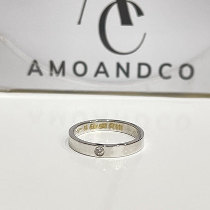 [Royal&Vicky]LOVE RING 4MM 1 DIAMOND