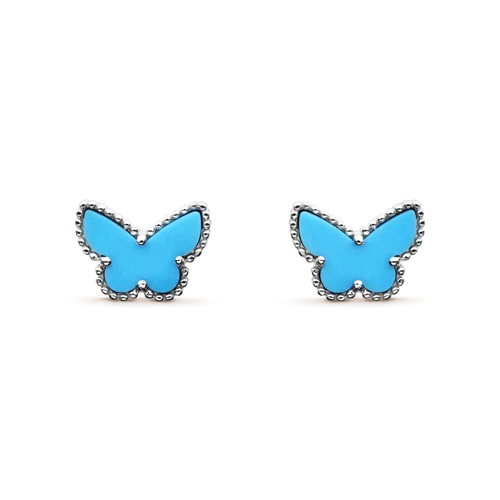 [Royal&Vicky]BUTTERFLY TURQUOISE EARRINGS SILVER