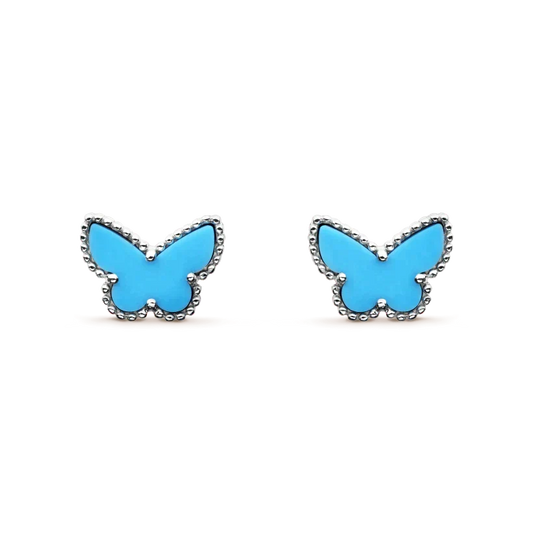 [Royal&Vicky]BUTTERFLY TURQUOISE EARRINGS SILVER