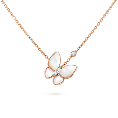 [Royal&Vicky]BUTTERFLY MOP DIAMOND NECKLACE