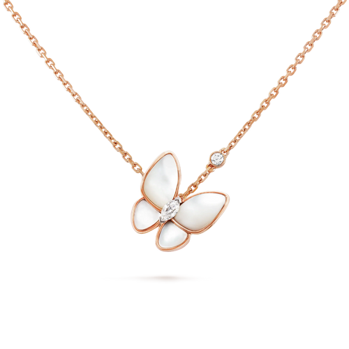 [Royal&Vicky]BUTTERFLY MOP DIAMOND NECKLACE
