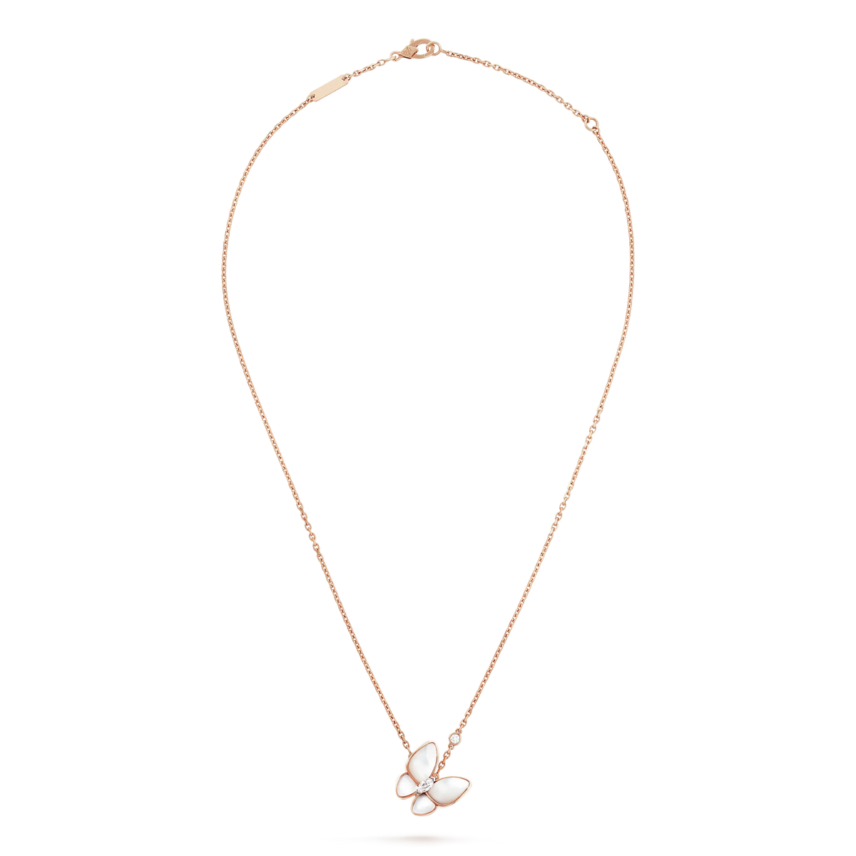 [Royal&Vicky]BUTTERFLY MOP DIAMOND NECKLACE