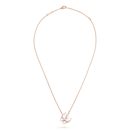[Royal&Vicky]BUTTERFLY MOP DIAMOND NECKLACE