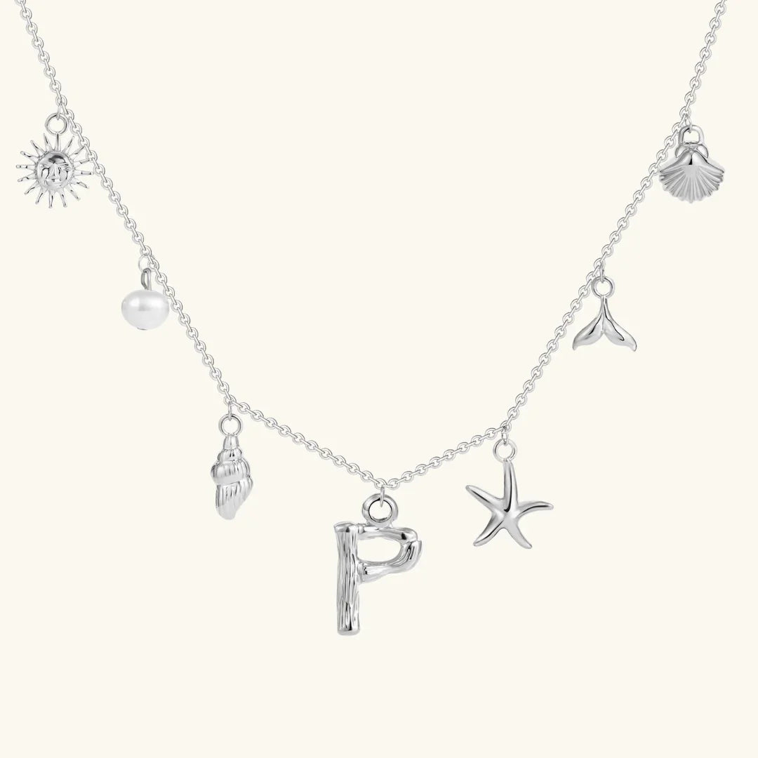 [Royal&Vicky]Avaria Ocean Initial Necklace
