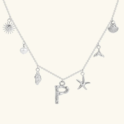 [Royal&Vicky]Avaria Ocean Initial Necklace