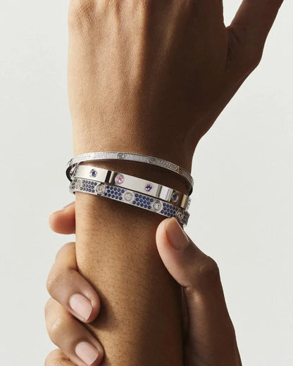 [Royal&Vicky]Classic 6.1mm Love Bracelet 10-Diamond Full Pavé