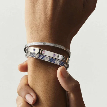 Classic 6.1mm Love Bracelet 10-Diamond Multicolor