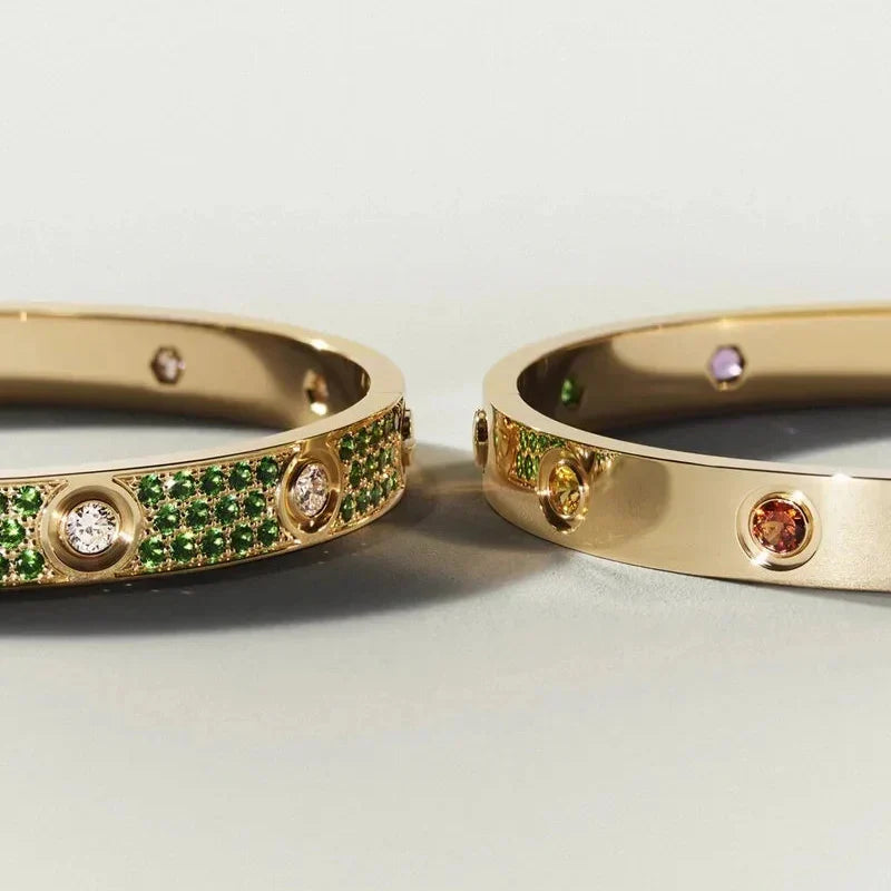 Classic 6.1mm Love Bracelet 10-Diamond Multicolor