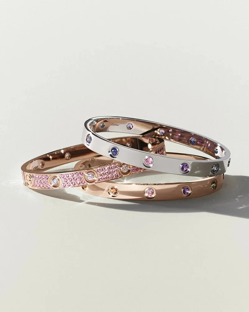 [Royal&Vicky]Classic 6.1mm Love Bracelet 10-Diamond Full Pavé
