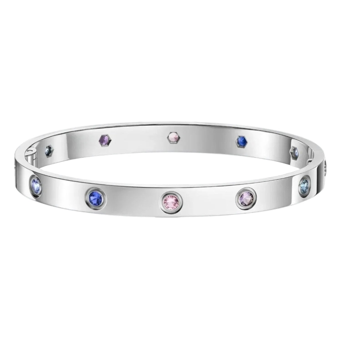 Classic 6.1mm Love Bracelet 10-Diamond Multicolor