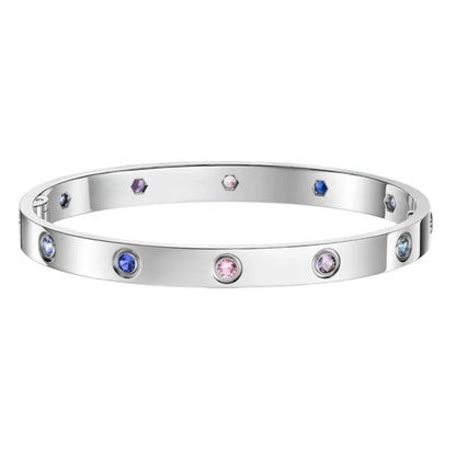 Classic 6.1mm Love Bracelet 10-Diamond Multicolor