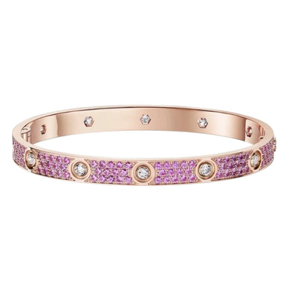 [Royal&Vicky]Classic 6.1mm Love Bracelet 10-Diamond Full Pavé