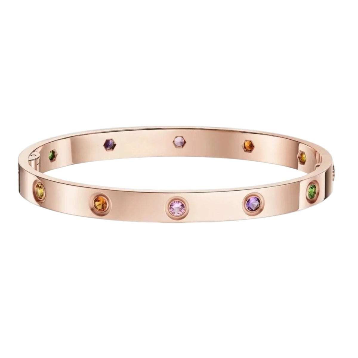 Classic 6.1mm Love Bracelet 10-Diamond Multicolor