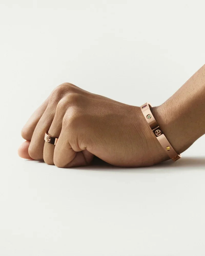 [Royal&Vicky]Classic 6.1mm Love Bracelet 10-Diamond Full Pavé