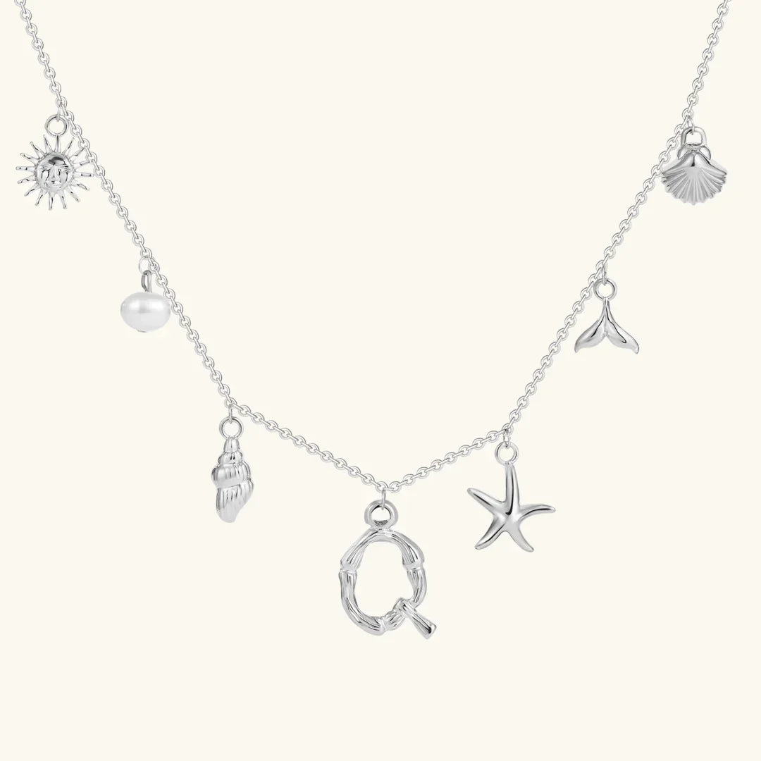 [Royal&Vicky]Avaria Ocean Initial Necklace