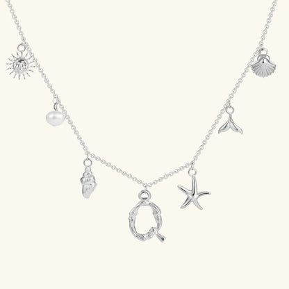 [Royal&Vicky]Avaria Ocean Initial Necklace