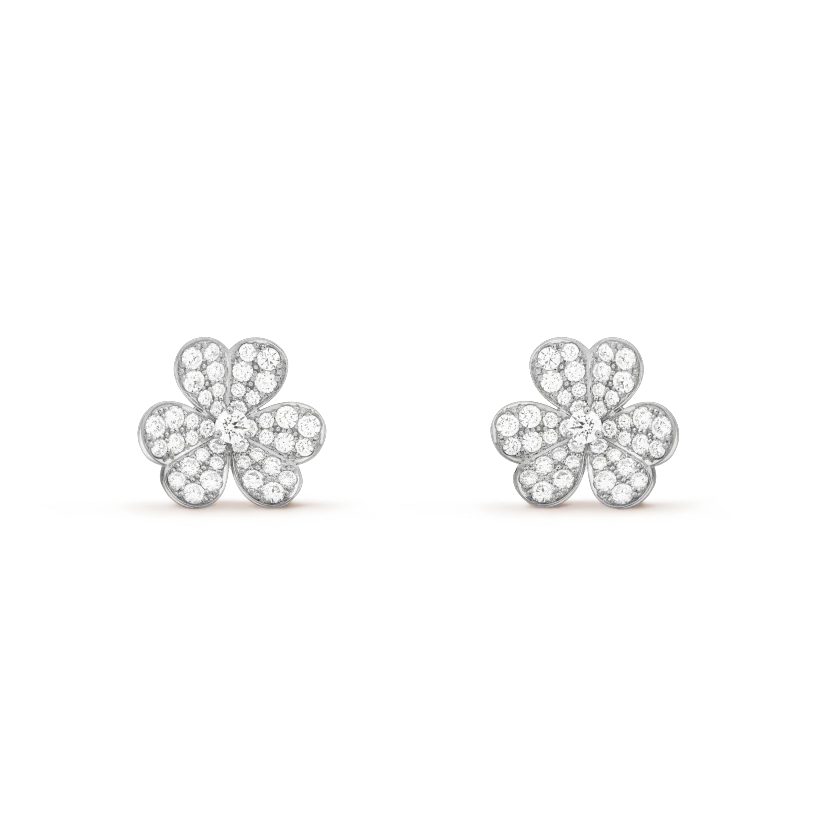 [Royal&Vicky]CLOVER COMOS DIAMOND EARRINGS SILVER