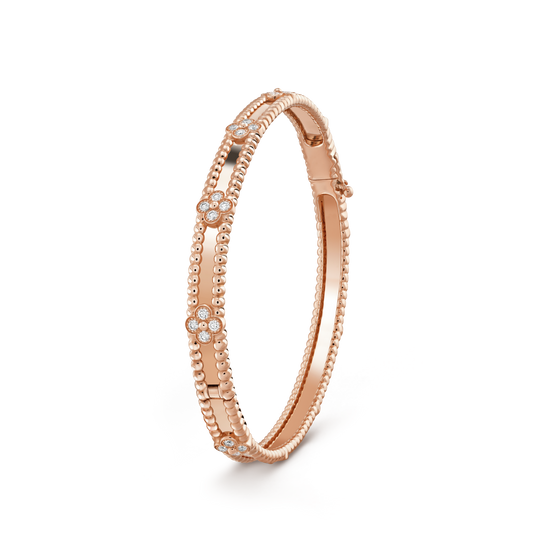 [Royal&Vicky]CLOVER BRACELET 4MM DIAMONDS