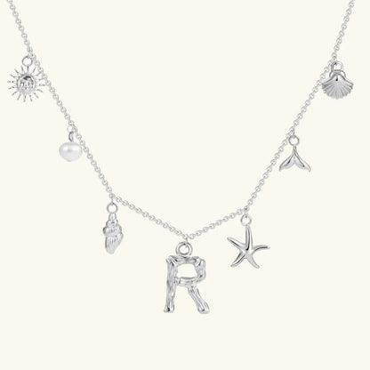 [Royal&Vicky]Avaria Ocean Initial Necklace