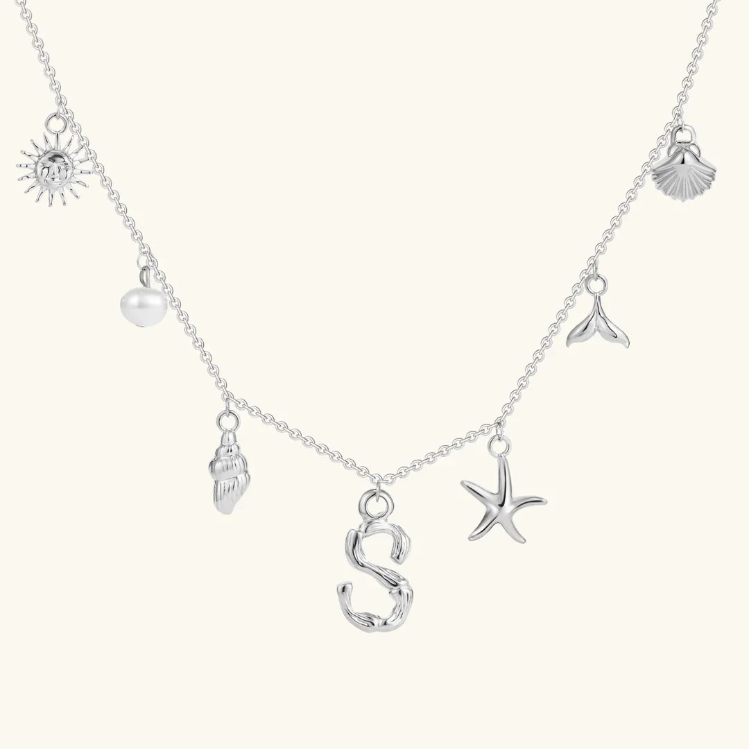 [Royal&Vicky]Avaria Ocean Initial Necklace