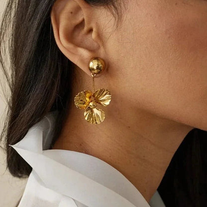 [Royal&Vicky]Andrea Gold Earrings