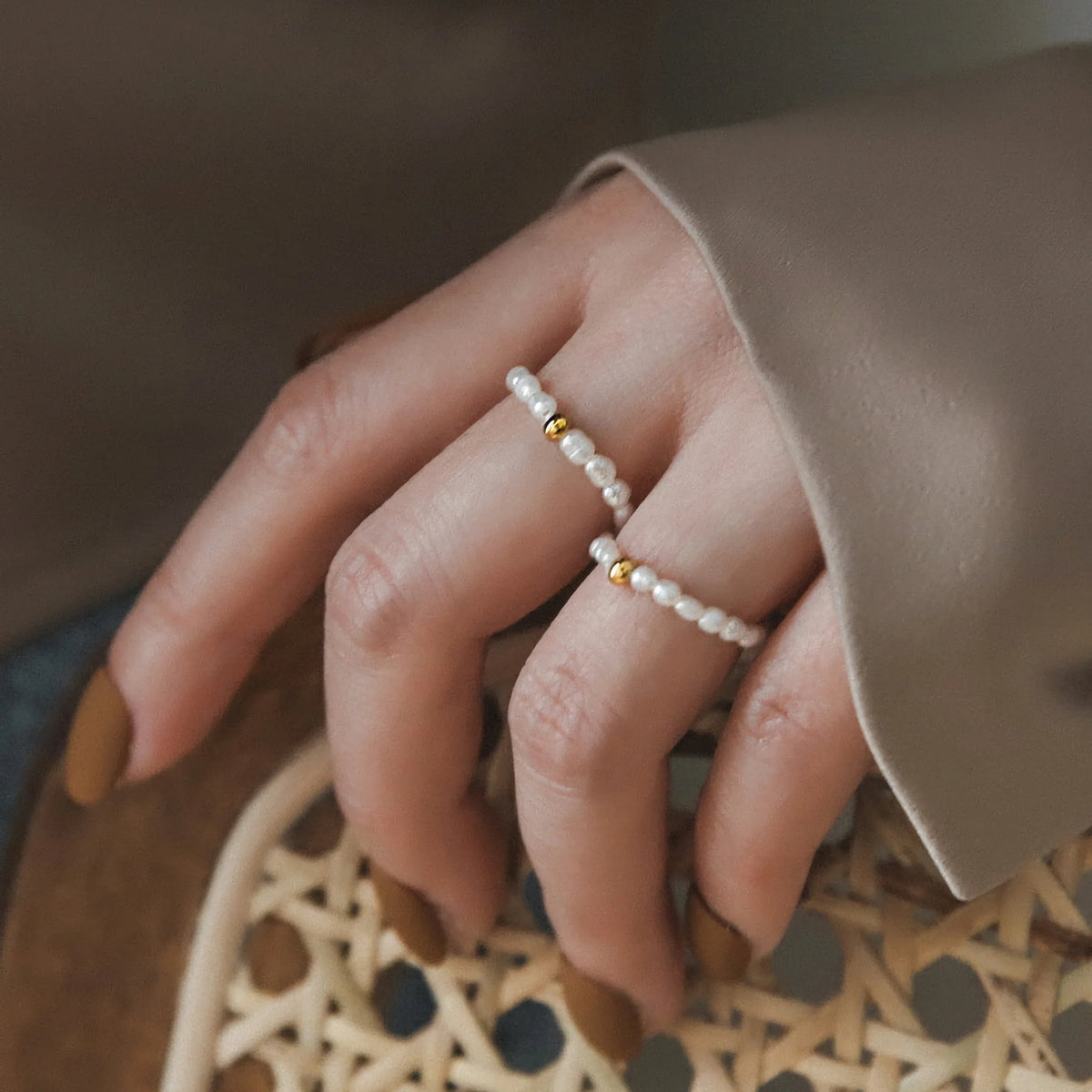 [Royal&Vicky]Aurora Pearl Band Ring