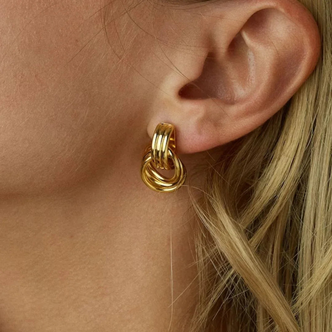 [Royal&Vicky]Luna Layered Hoop Earrings