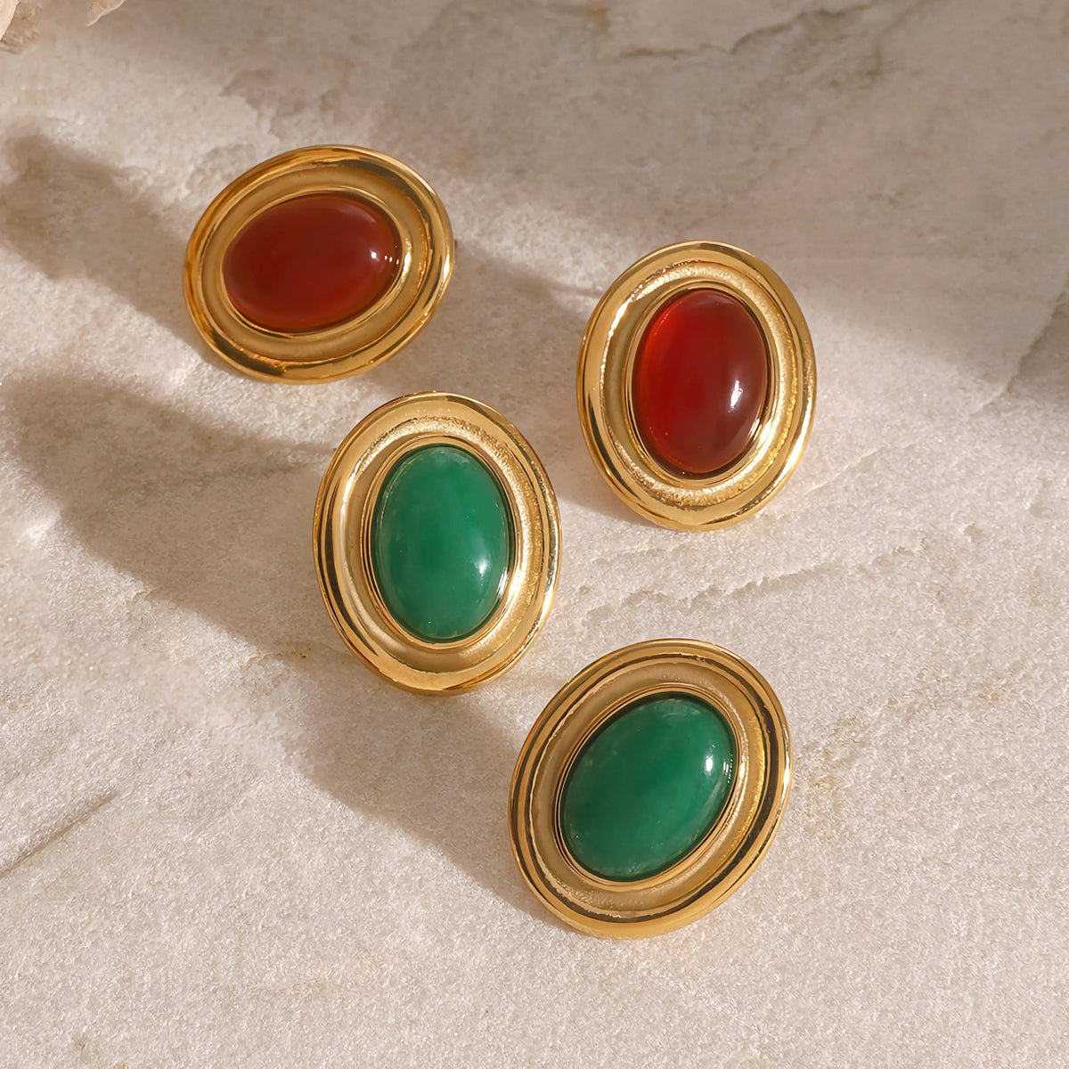[Royal&Vicky]Fresca Gemstone Earrings