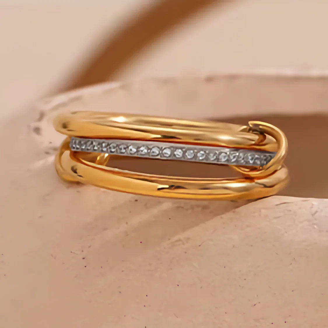 [Royal&Vicky]Chastity Diamond Ring Stack