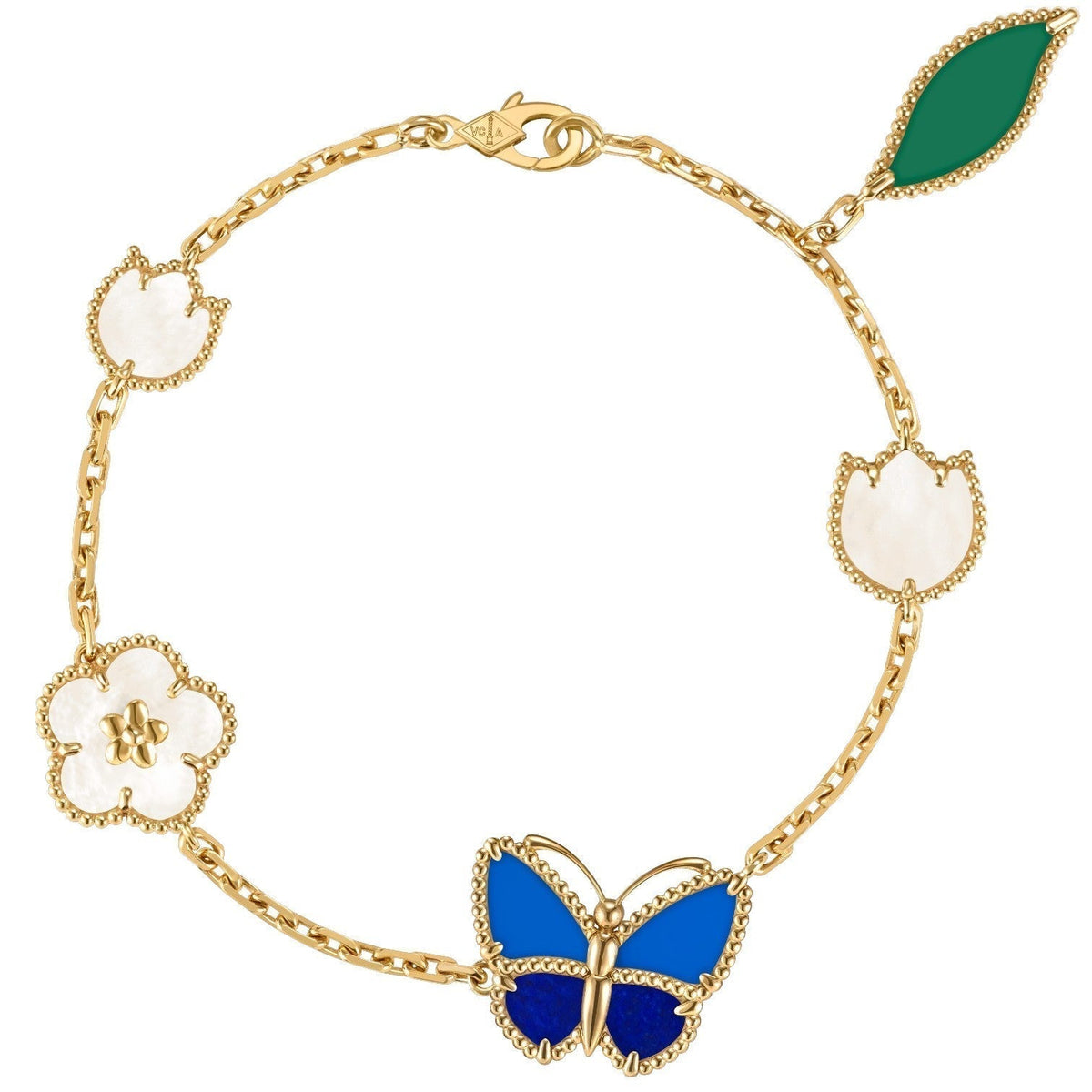 [Royal&Vicky]LUCKY SPRING BUTTERFLY 5 MOTIF BRACELET