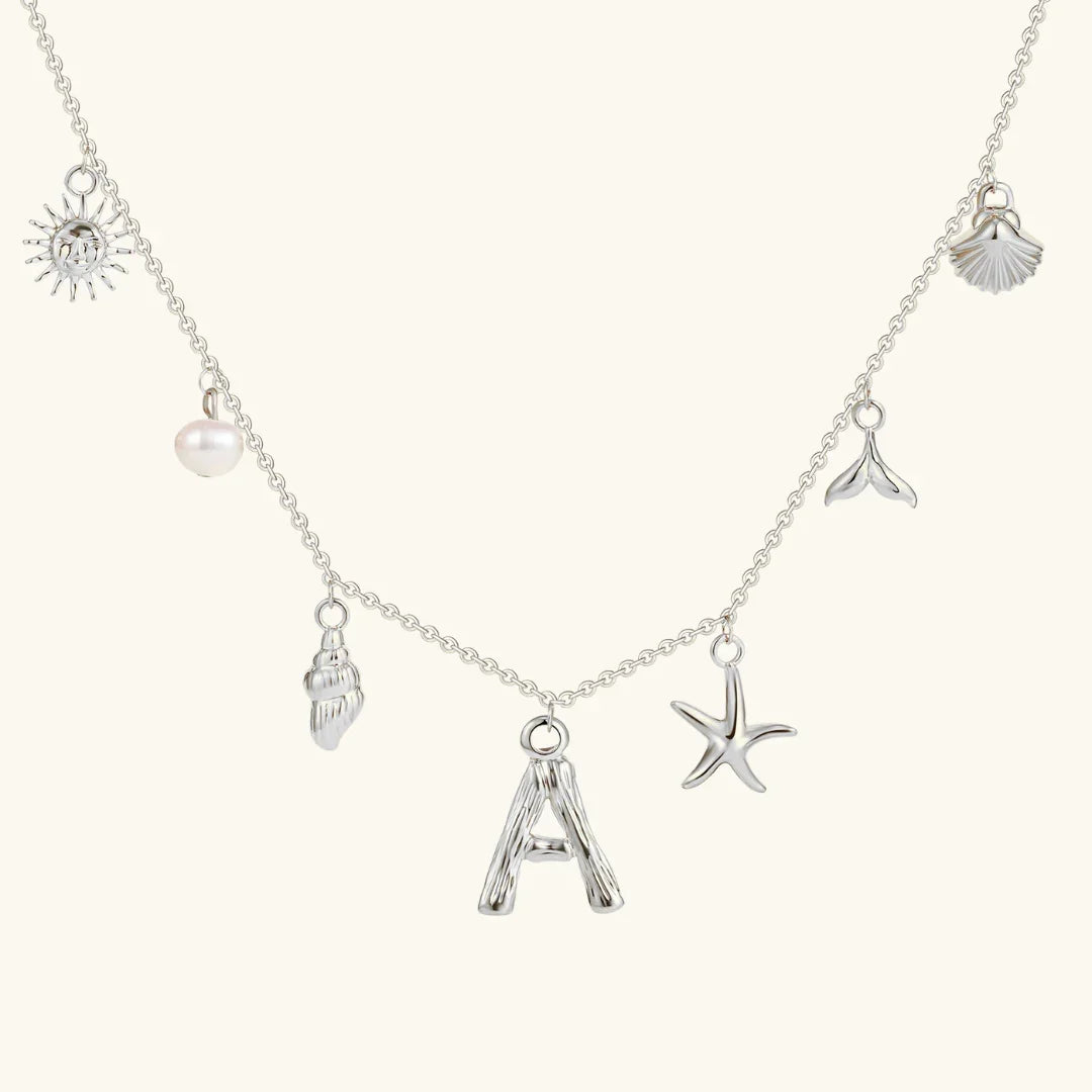 [Royal&Vicky]Avaria Ocean Initial Necklace