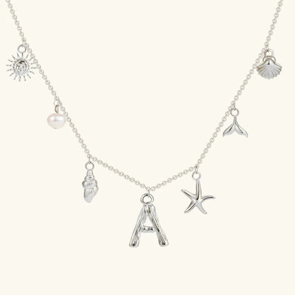 [Royal&Vicky]Avaria Ocean Initial Necklace