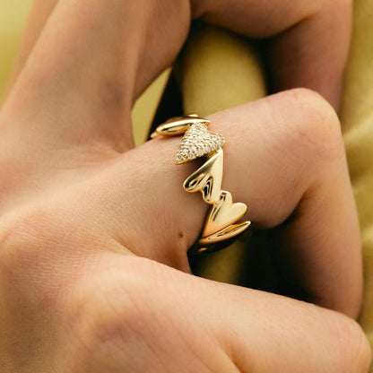 [Royal&Vicky]Ciel Diamond Hearts Ring