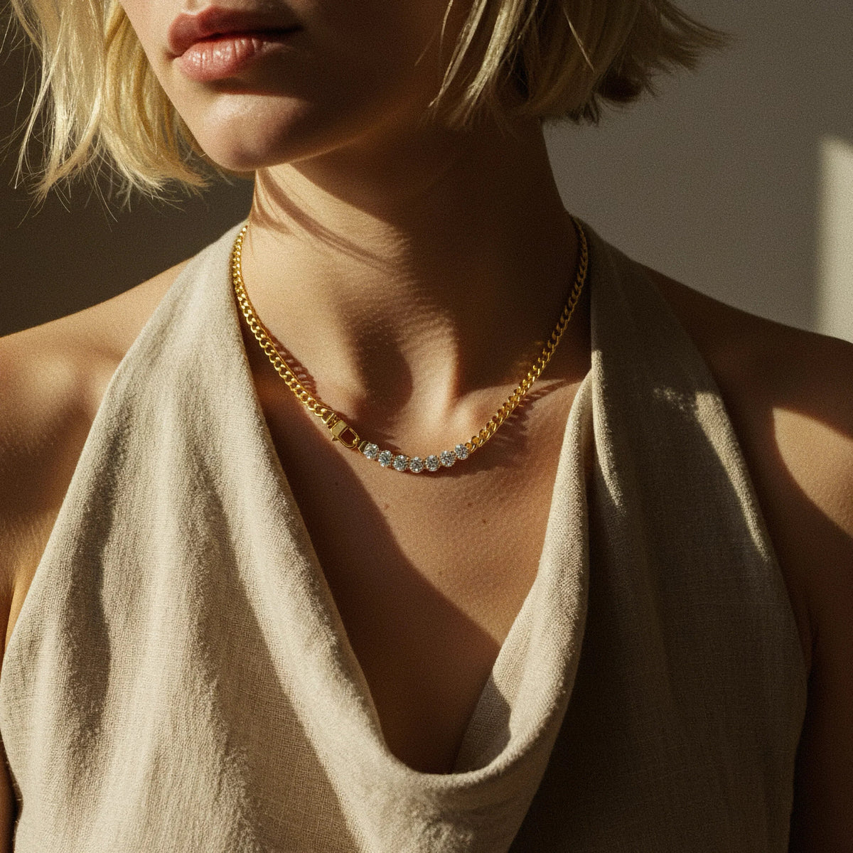 [Royal&Vicky]Maelle Diamond Necklace