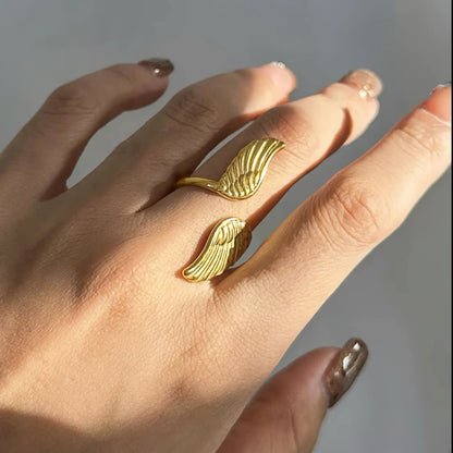 [Royal&Vicky]Sparrow Gold Wing Ring