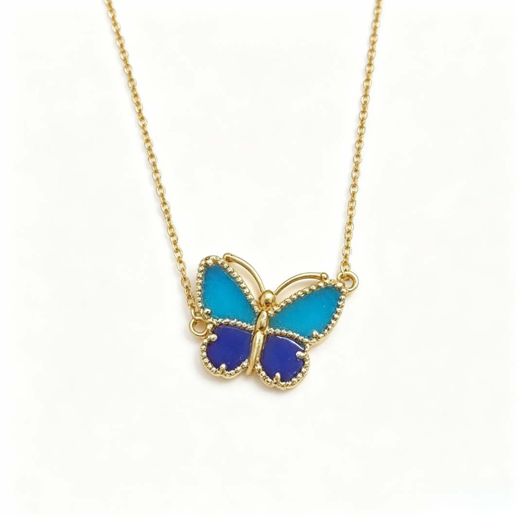 [Royal&Vicky] 2026 NEW LUCKY BUTTERFLY 1 MOTIFS NECKLACE