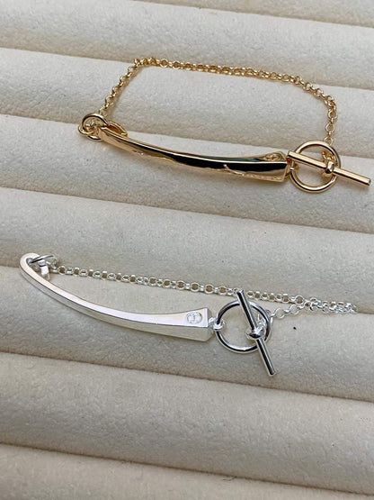 [Royal&Vicky]CLOU DE FORGE BRACELET WITH SQUARE CONE STUDS