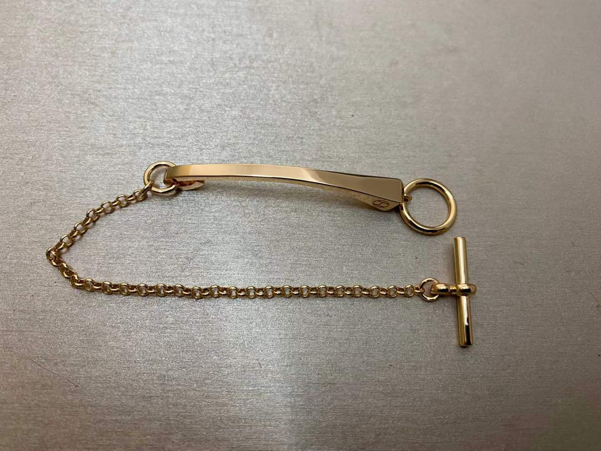 [Royal&Vicky]CLOU DE FORGE BRACELET WITH SQUARE CONE STUDS