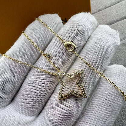 [Royal&Vicky]FOUR-LEAF CLOVER OPENWORK NECKLACE