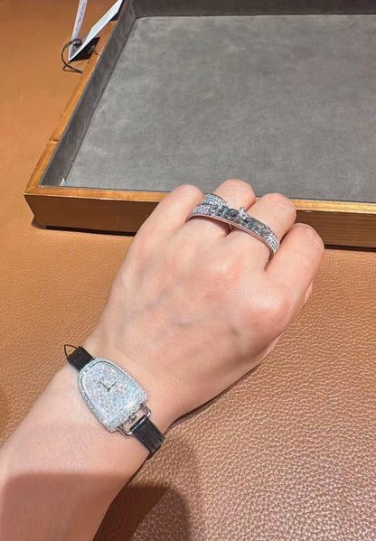 [Royal&Vicky]NEW STYLE FULL CIRCLE DOUBLE DIAMOND RING