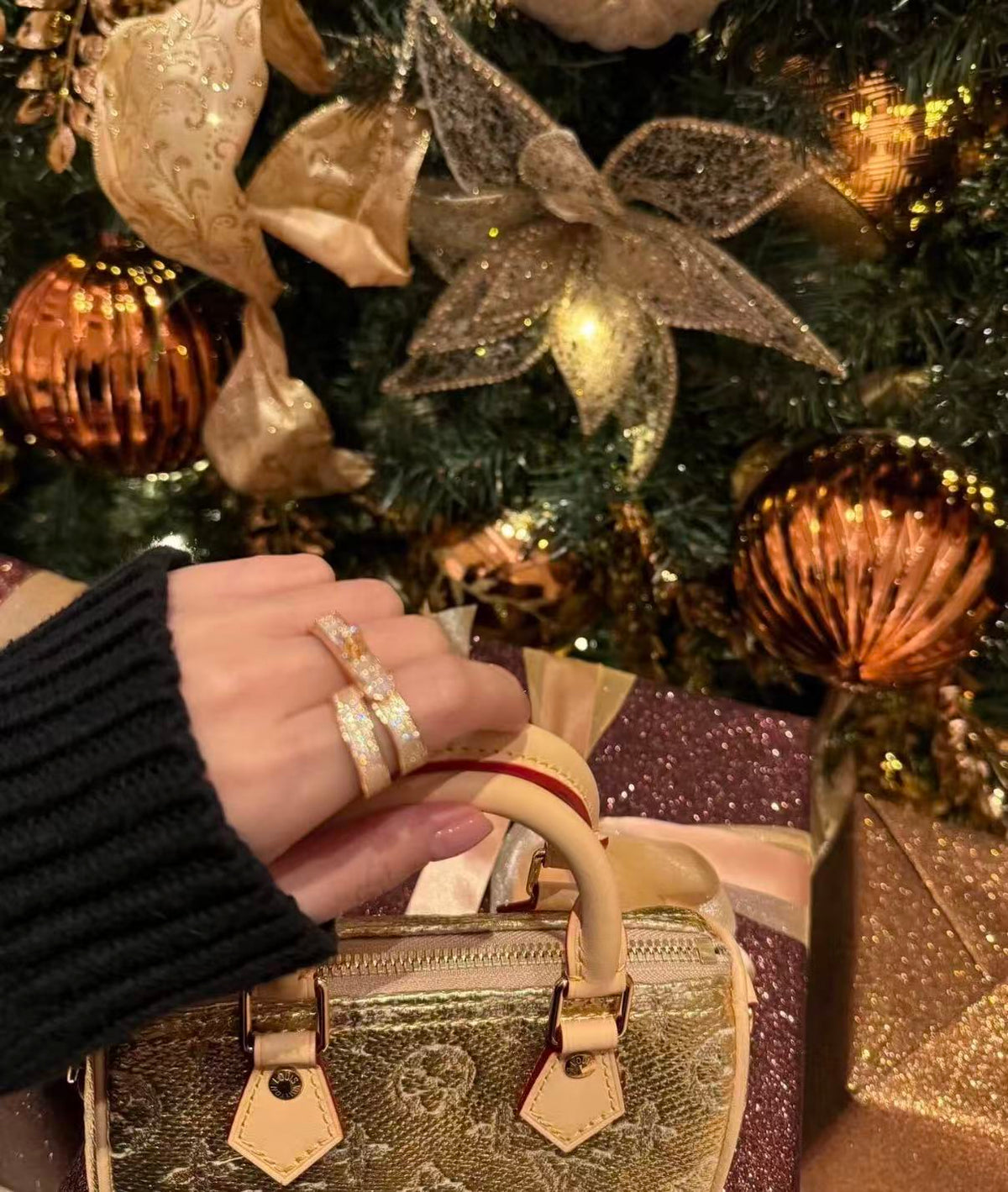[Royal&Vicky]NEW STYLE FULL CIRCLE DOUBLE DIAMOND RING