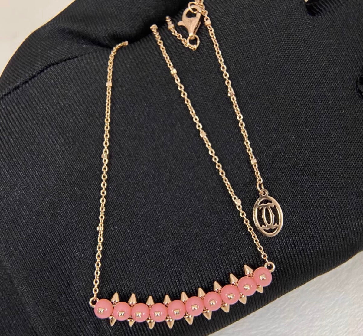 [：Royal&Vicky]CLASH COLLECTION AGATE CHALCEDONY STUD NECKLACE