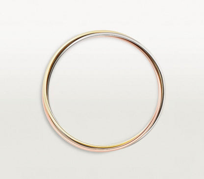 [Super-r13]TRINITY COLLECTION CLASSIC THREE-COLOUR GOLD TRIPLE BAND BANGLE