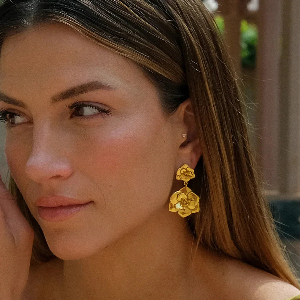 [Royal&Vicky]Thelma Gold Earrings