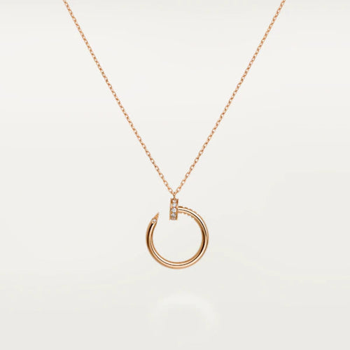 [Royal&Vicky]JUSTE NECKLACE PINK GOLD