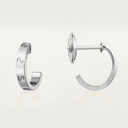 [Royal&Vicky]LOVE EARRINGS 2.65MM SILVER