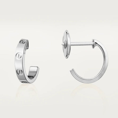 [Royal&Vicky]LOVE EARRINGS 2.65MM SILVER