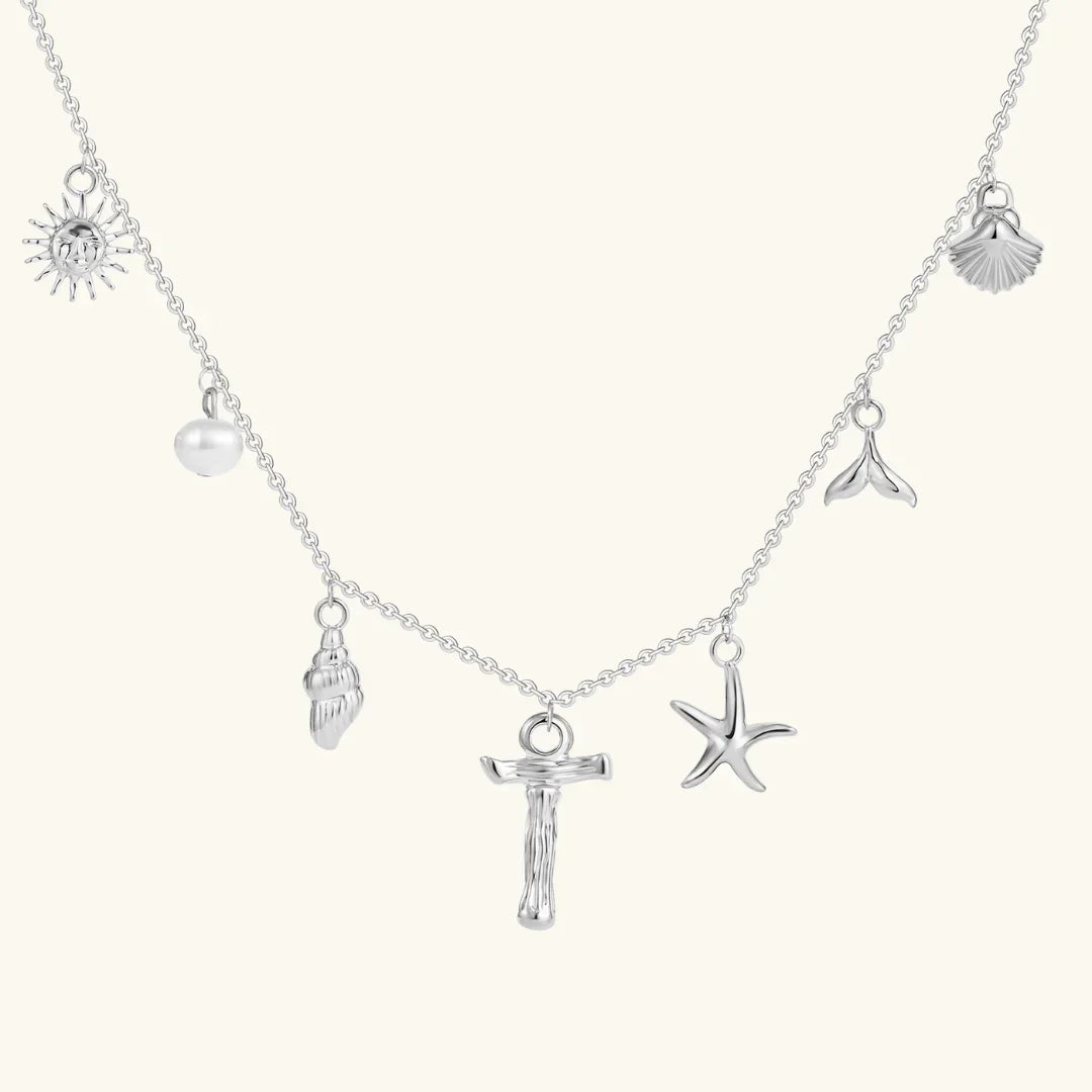 [Royal&Vicky]Avaria Ocean Initial Necklace